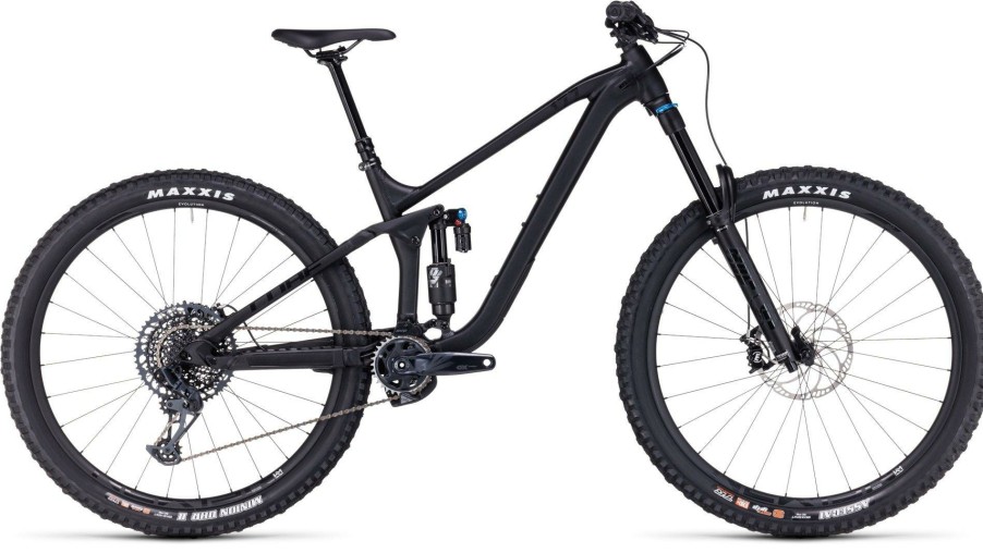 Bikes Cube Full Suspension Mountain Bikes | Cube Stereo One 77 Pro Mountain Bike Black