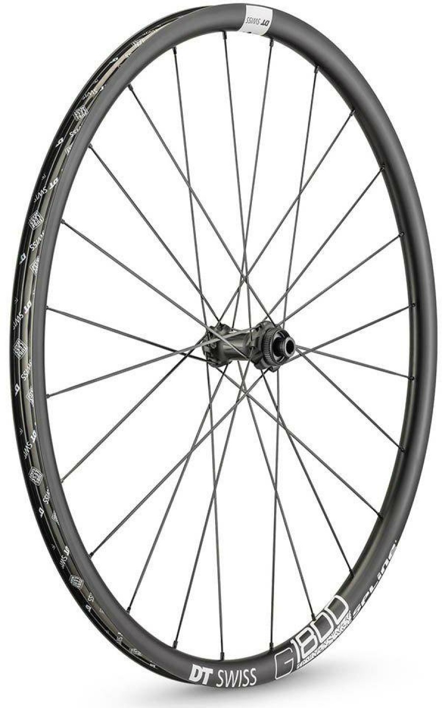 Wheels & Tyres DT Swiss | G1800 Spline 25 Front Gravel Wheel Black/White