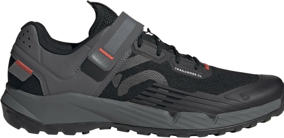 Footwear Five Ten | Five Ten Trailcross Cli Clip-In Cycle Shoes Core Black/Grey Three/Red