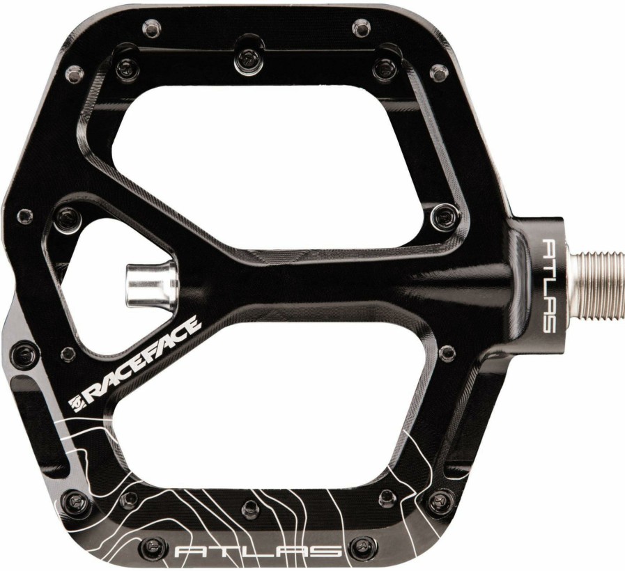 Bike Parts Race Face Flat Pedals | Race Face Atlas Flat Mountain Bike Pedals Black