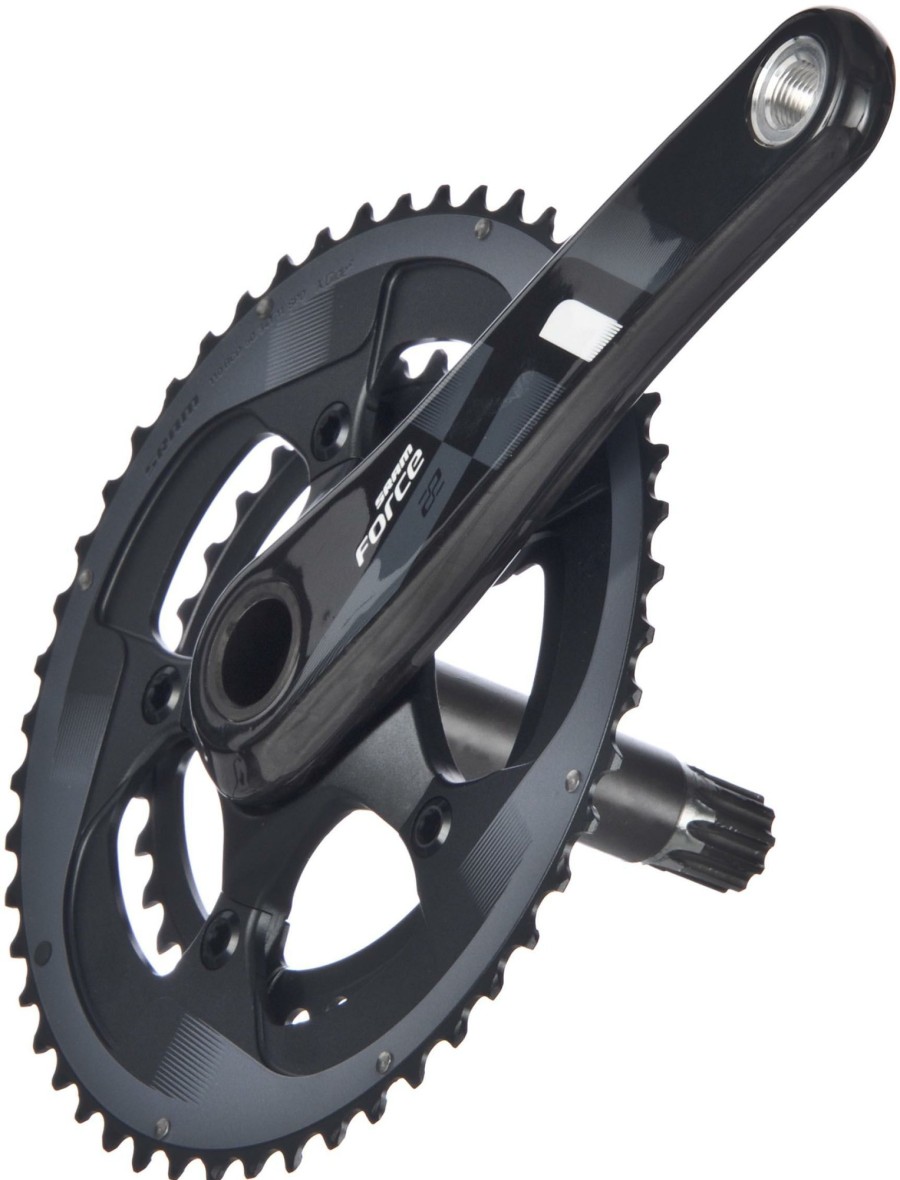 Bike Parts SRAM Chainsets & Cranksets | Sram Force 22 Bb30 11Sp Road Double Chainset Black/Grey