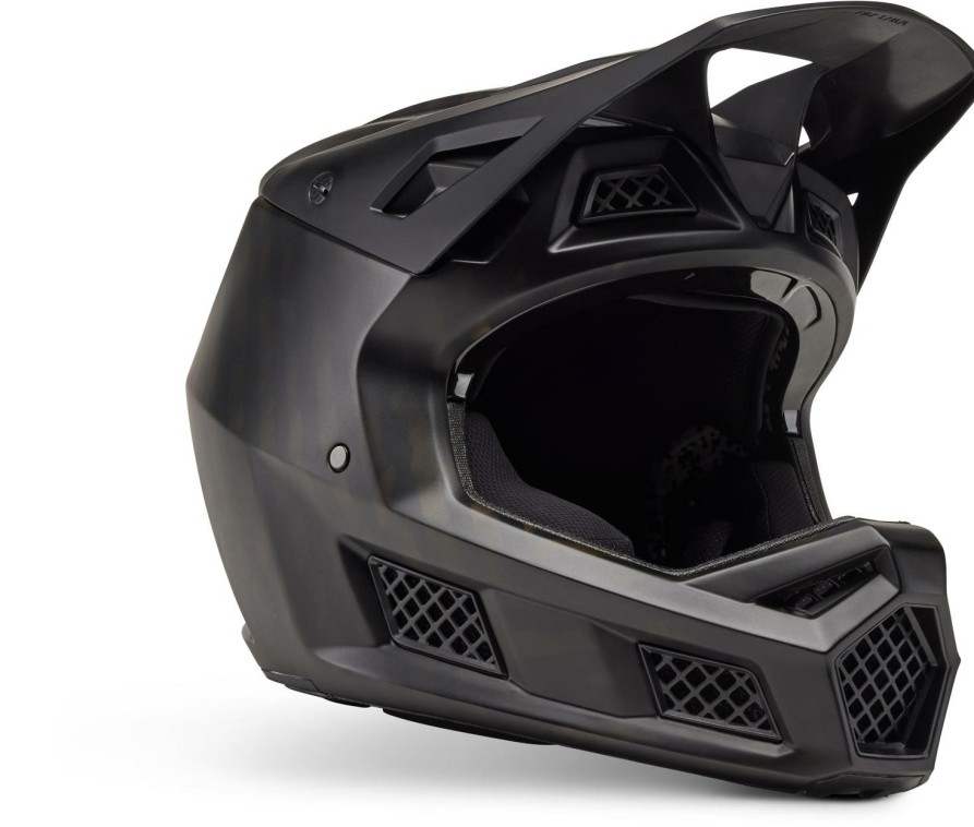 Helmets & Protection Fox Racing Mountain Bike Helmets | Fox Racing Rampage Pro Carbon Matte Full Face Helmet Matte Carbon