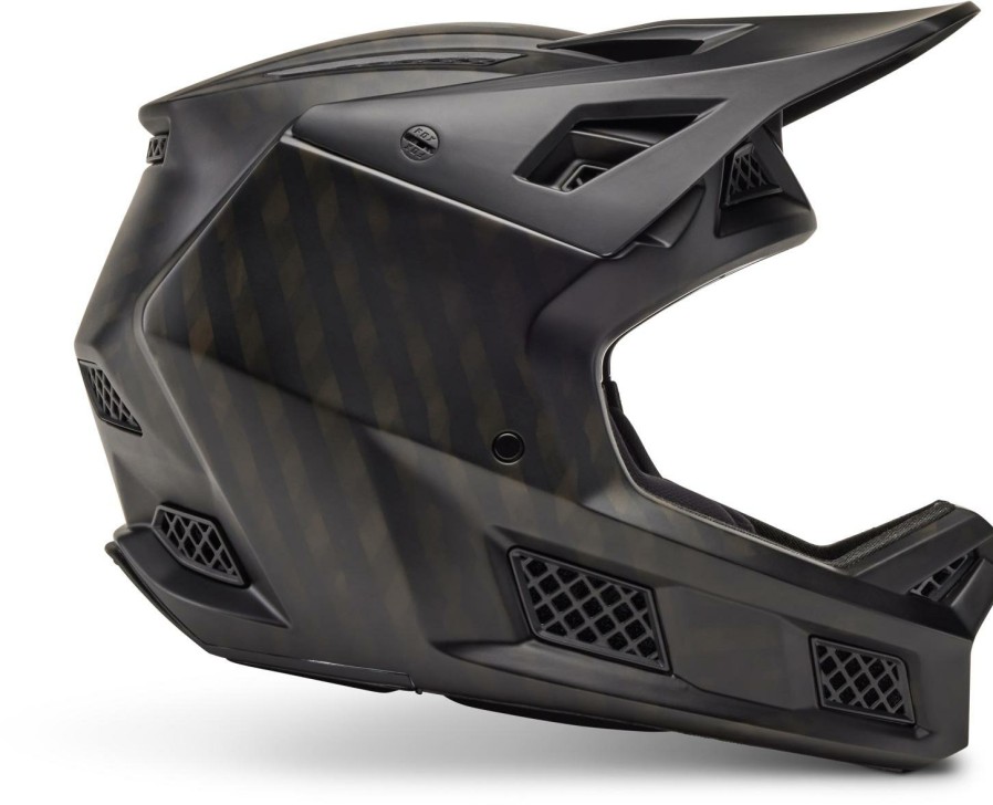 Helmets & Protection Fox Racing Mountain Bike Helmets | Fox Racing Rampage Pro Carbon Matte Full Face Helmet Matte Carbon