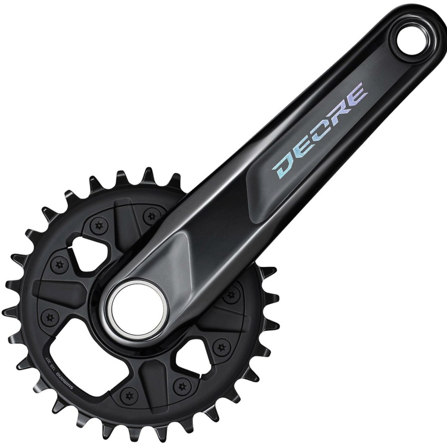 Bike Parts Shimano Chainsets & Cranksets | Shimano M6120 Deore Boost Single 12 Speed Chainset Black