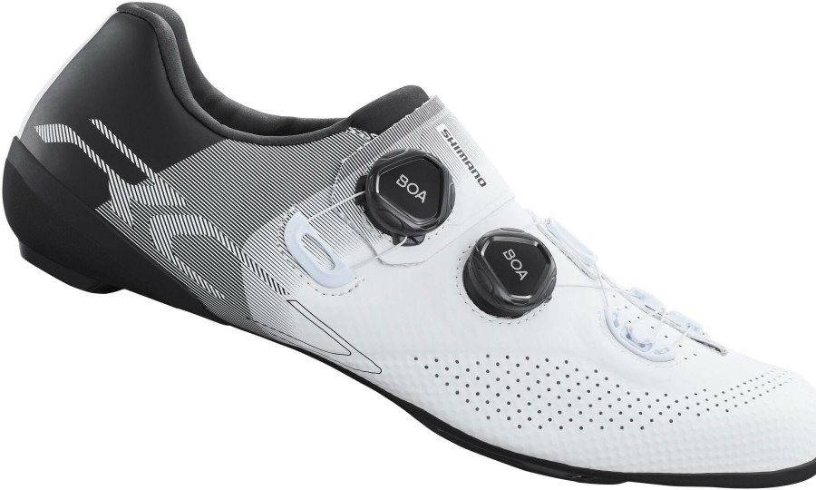 Footwear Shimano | Shimano Rc7 Road Shoes (Rc702) (Wide Fit) White