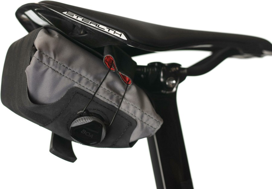 Accessories Silca Bike Bags | Silca Seat Roll Asymmetrico Saddle Bag Black