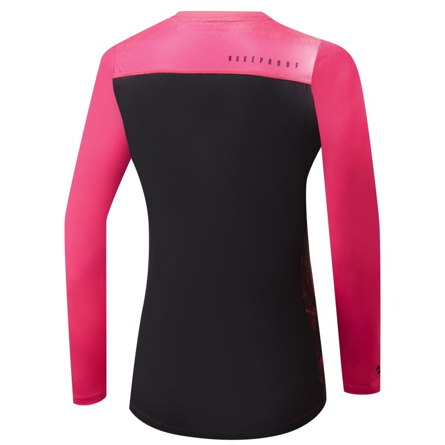 Clothing Nukeproof Long Sleeve Jerseys | Nukeproof Blackline Women'S Long Sleeve Jersey (Race'23) Shocking Pink