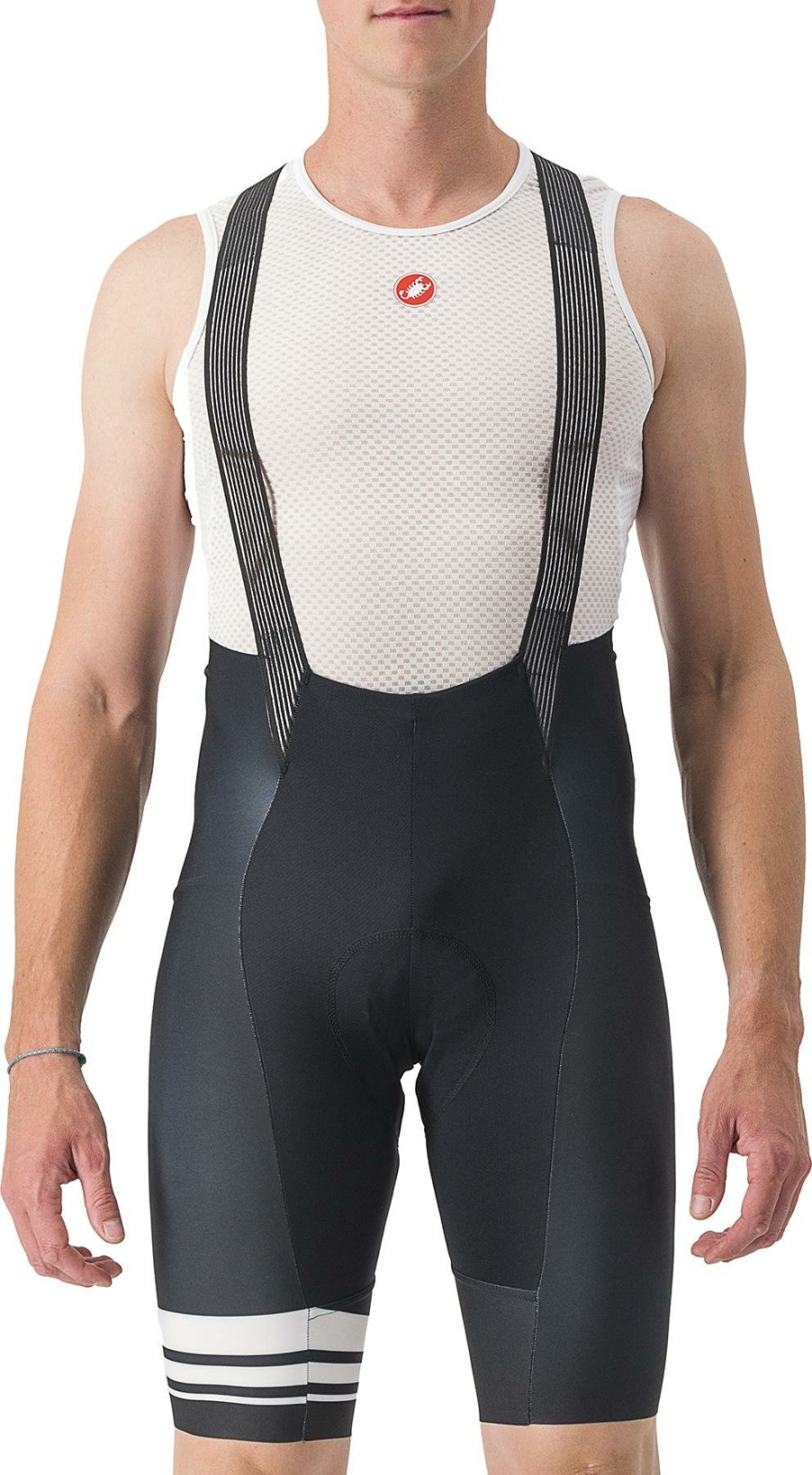 Clothing Castelli Bib Shorts | Castelli Free Ar Club Sport Bib Shorts Black/White