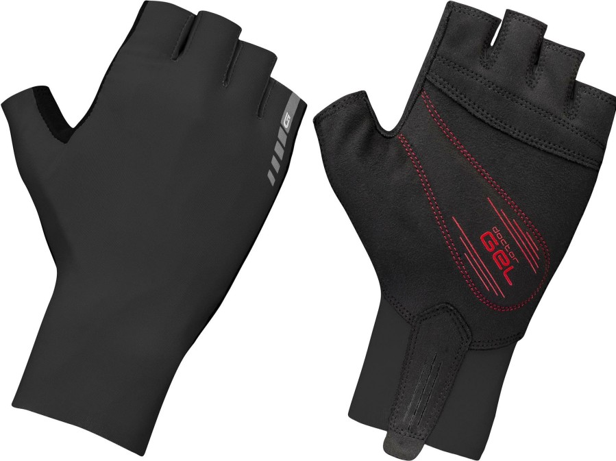 Helmets & Protection GripGrab Gloves | Gripgrab Aero Tt Short Finger Gloves Black/Black