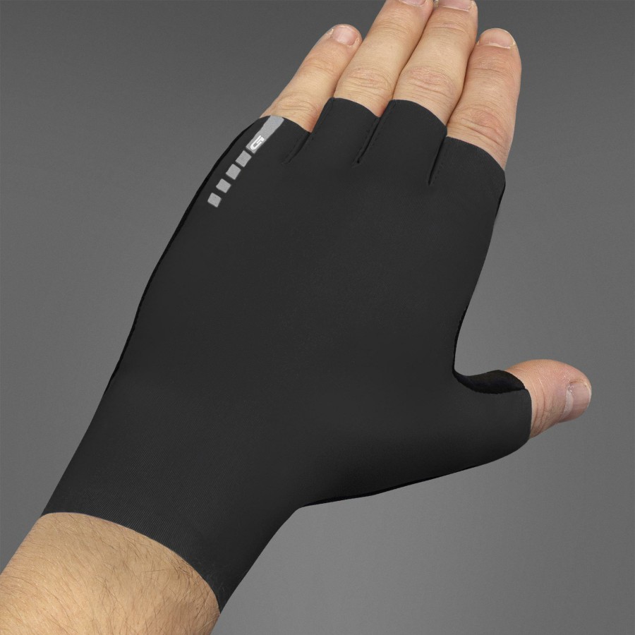 Helmets & Protection GripGrab Gloves | Gripgrab Aero Tt Short Finger Gloves Black/Black