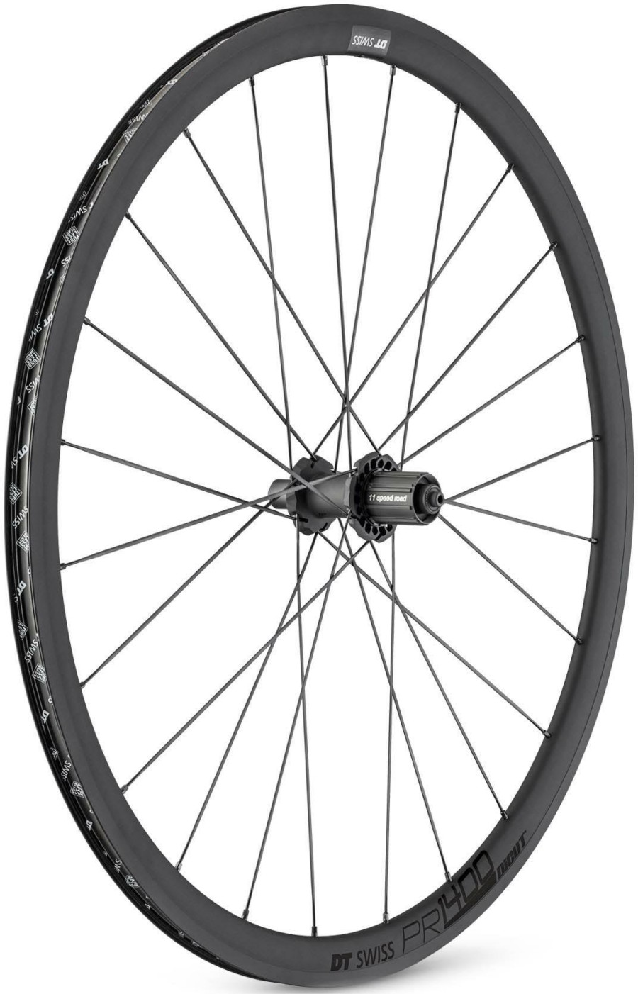 Wheels & Tyres DT Swiss | Dt Swiss Pr 1400 Dicut Oxic Rear Road Wheel 32Mm Black