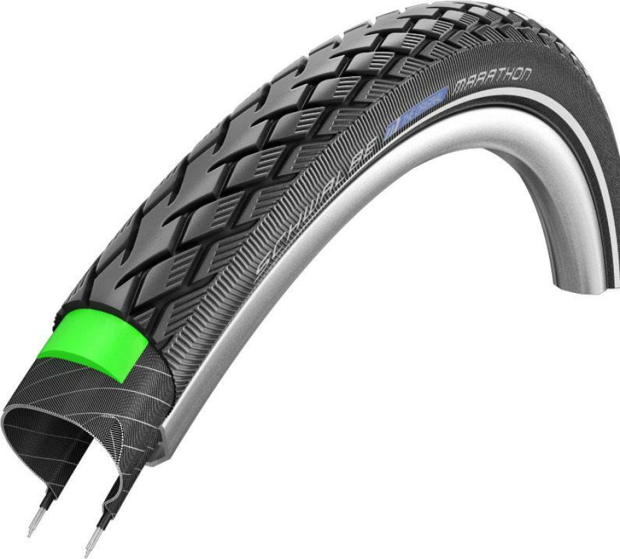 Wheels & Tyres Schwalbe | Schwalbe Marathon Original Greenguard Rigid Road City Tyre Black/Reflex