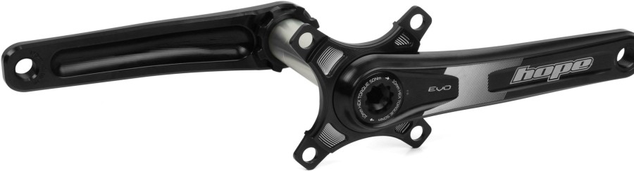 Bike Parts Hope Chainsets & Cranksets | Hope Evo Mtb Crankset - Double Spider Black