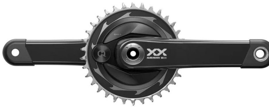 Bike Parts SRAM Chainsets & Cranksets | Sram Xx Sl Eagle T-Type Spider Axs Dub Powermeter Crankset Black