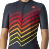 Clothing Castelli Short Sleeve Jerseys | Castelli Women'S Viaggio Squadra Jersey Dusty Clay/Rainbow