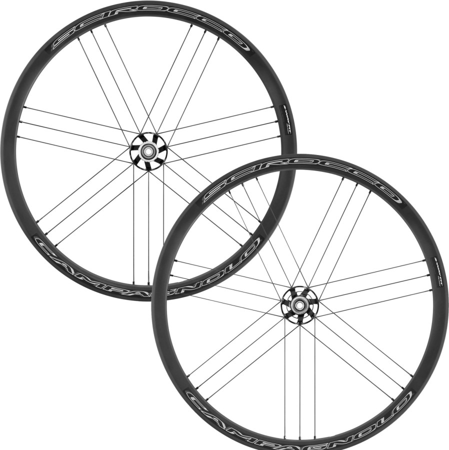 Wheels & Tyres Campagnolo | Campagnolo Scirocco Bt12 Road Disc Wheelset Black