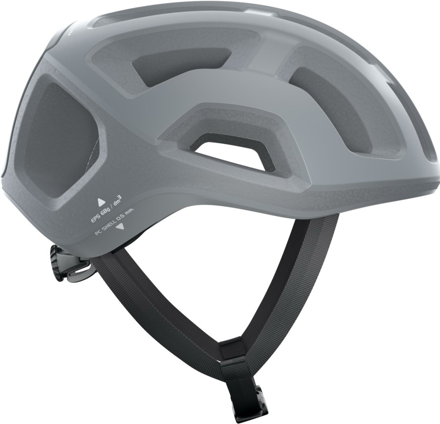 Helmets & Protection POC Road Bike Helmets | Poc Ventral Lite Road Helmet Uranium Black Matt