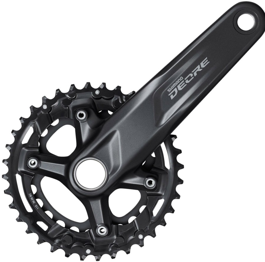 Bike Parts Shimano Chainsets & Cranksets | Shimano M5100 Deore 11 Speed Double Chainset Black