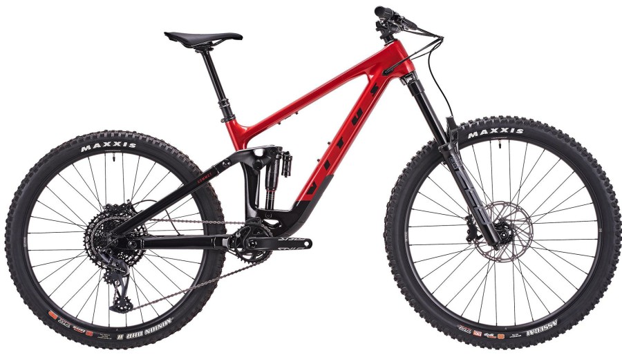 Bikes Vitus Full Suspension Mountain Bikes | Vitus Sommet 297 Crs Mountain Bike Octane Red/Black