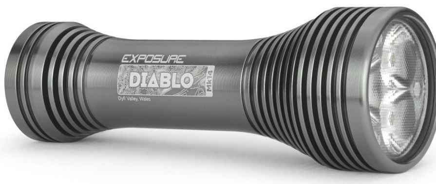 Accessories Exposure Bike Lights | Exposure Diablo Mk14 Front Light Gun Metal Black