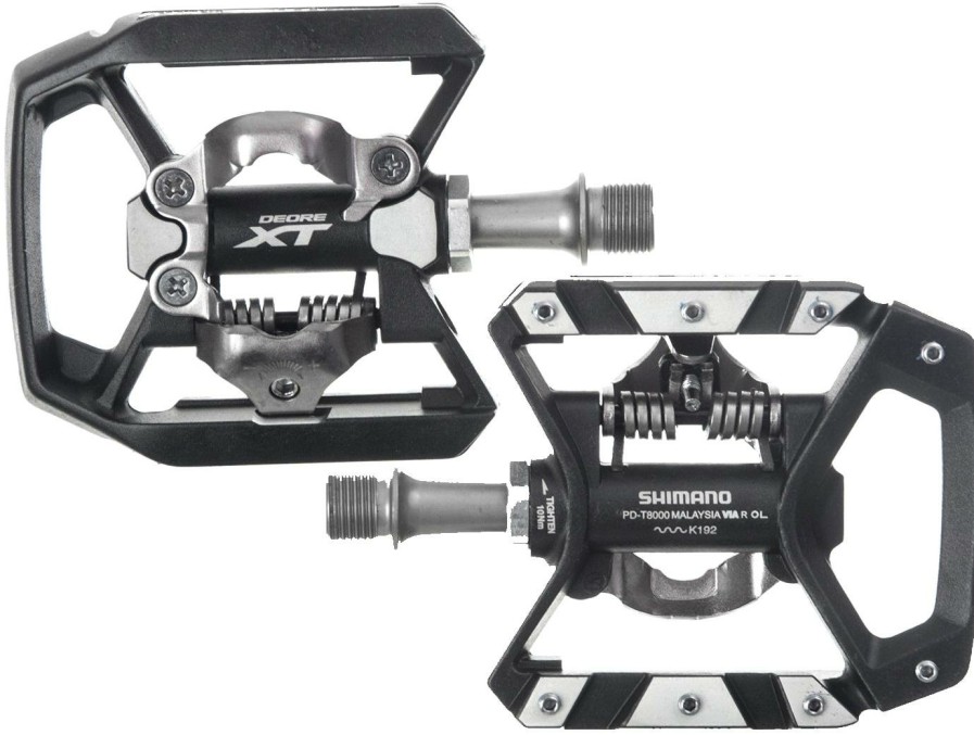 Bike Parts Shimano Clipless Pedals | Shimano Xt T8000 Spd Trekking Pedals Black