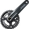 Bike Parts Shimano Chainsets & Cranksets | Shimano Slx M7100 2X12 Speed Mtb Chainset Black