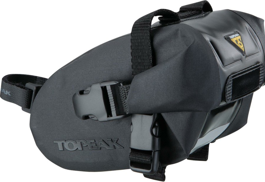 Accessories Topeak Bike Bags | Topeak Wedge Saddle Drybag With Strap - Small Black