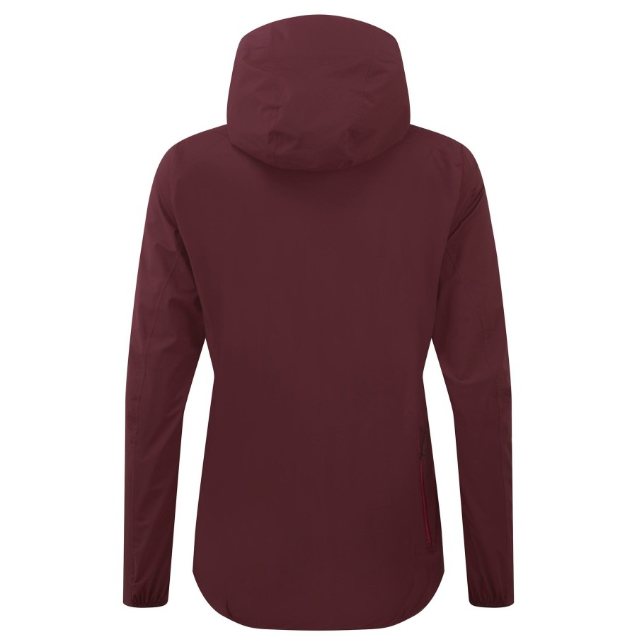 Clothing DHB | Dhb Trail Women'S Waterproof Jacket Burgundy