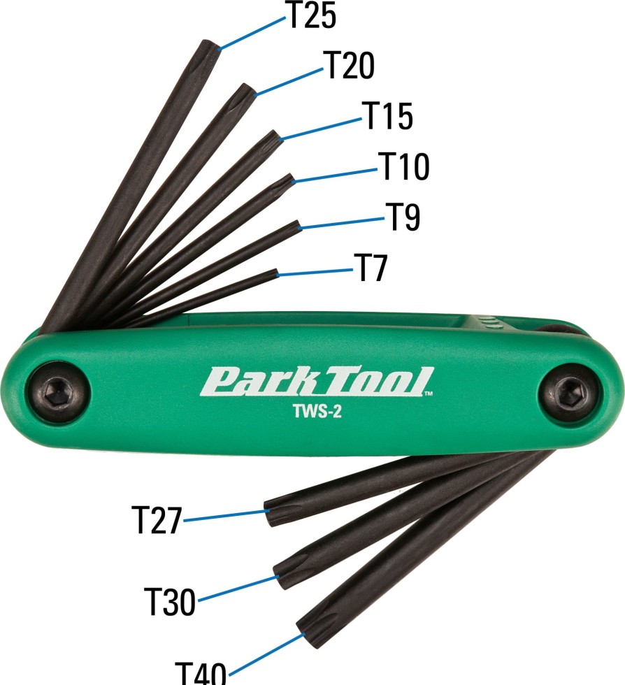 Maintenance Park Tool Wrenches | Park Tool Fold-Up Torx Wrench Set Tws-2