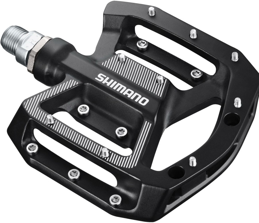 Bike Parts Shimano Flat Pedals | Shimano Gr500 Flat Mtb Pedals Black