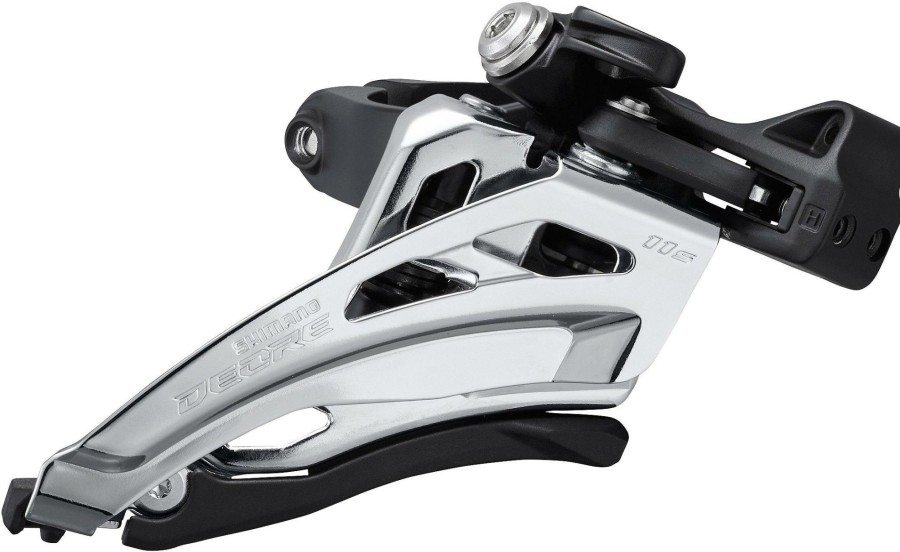 Bike Parts Shimano Derailleurs | Shimano Deore M5100 2X11 Speed Front Derailleur Black