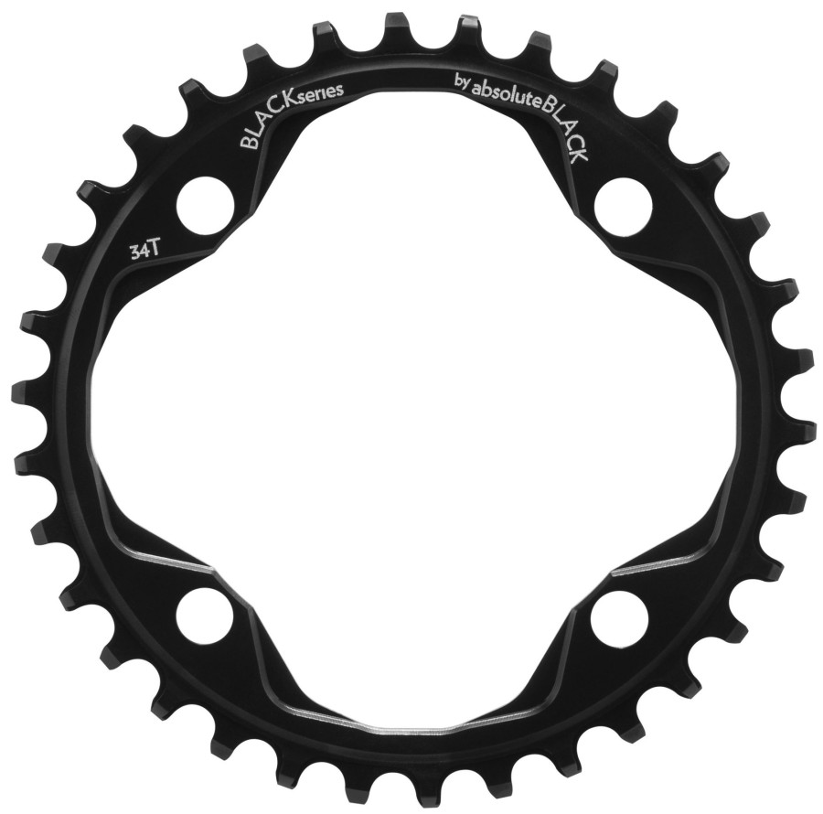 Bike Parts Black by Absoluteblack Chainrings | By Absolute Narrow Wide Single Chainring Black