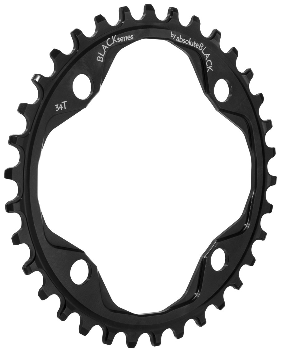 Bike Parts Black by Absoluteblack Chainrings | By Absolute Narrow Wide Single Chainring Black