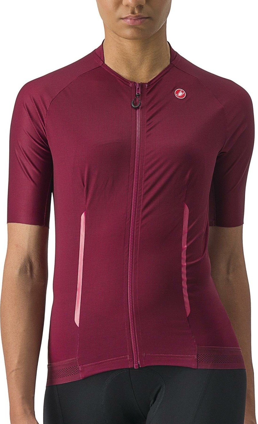 Clothing Castelli Short Sleeve Jerseys | Castelli Women'S Endurance Jersey Gunmetal Grey