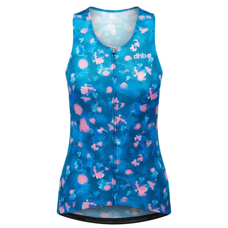 Clothing DHB Sleeveless Jerseys | Dhb Moda Women'S Sleeveless Jersey (Nebula) Ink Blue