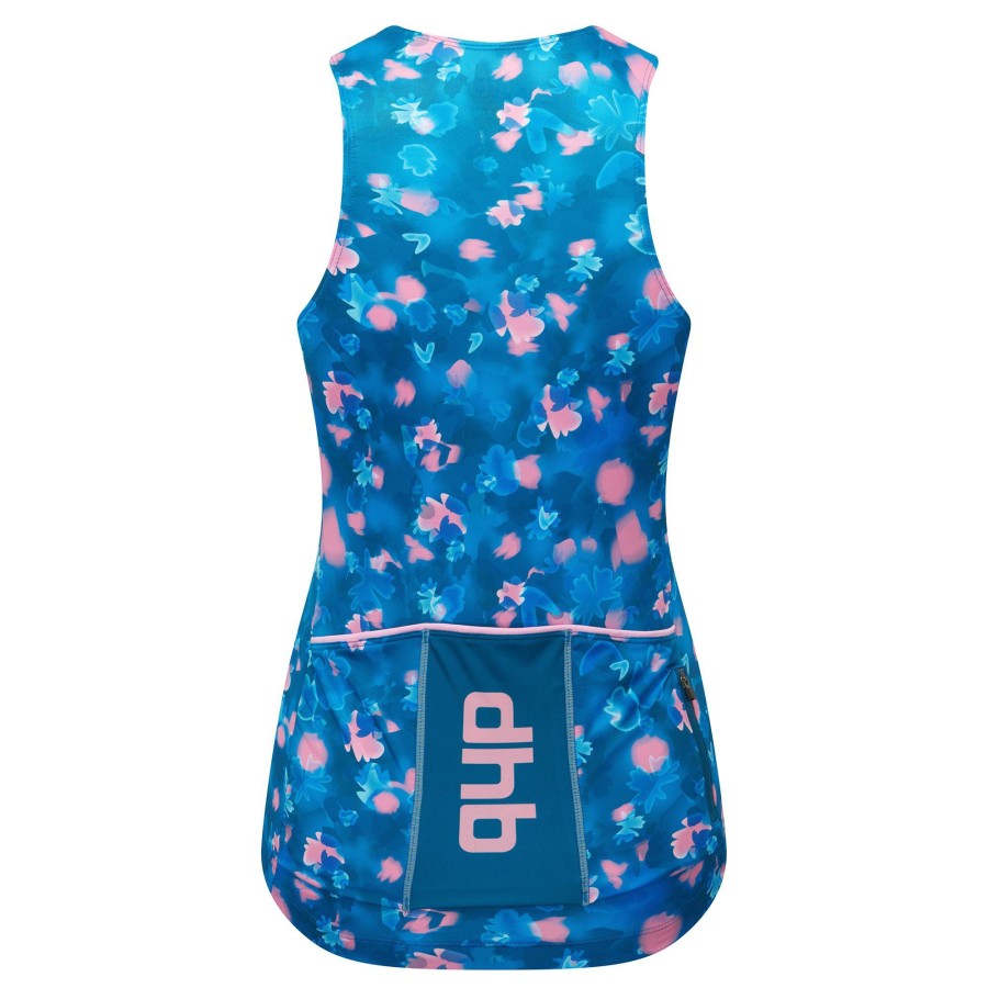 Clothing DHB Sleeveless Jerseys | Dhb Moda Women'S Sleeveless Jersey (Nebula) Ink Blue