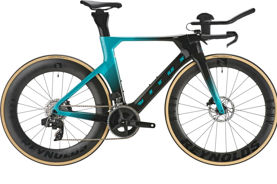 Bikes Vitus | Vitus Auro Disc Rival Axs Tt Bike Carbon/Deep Teal