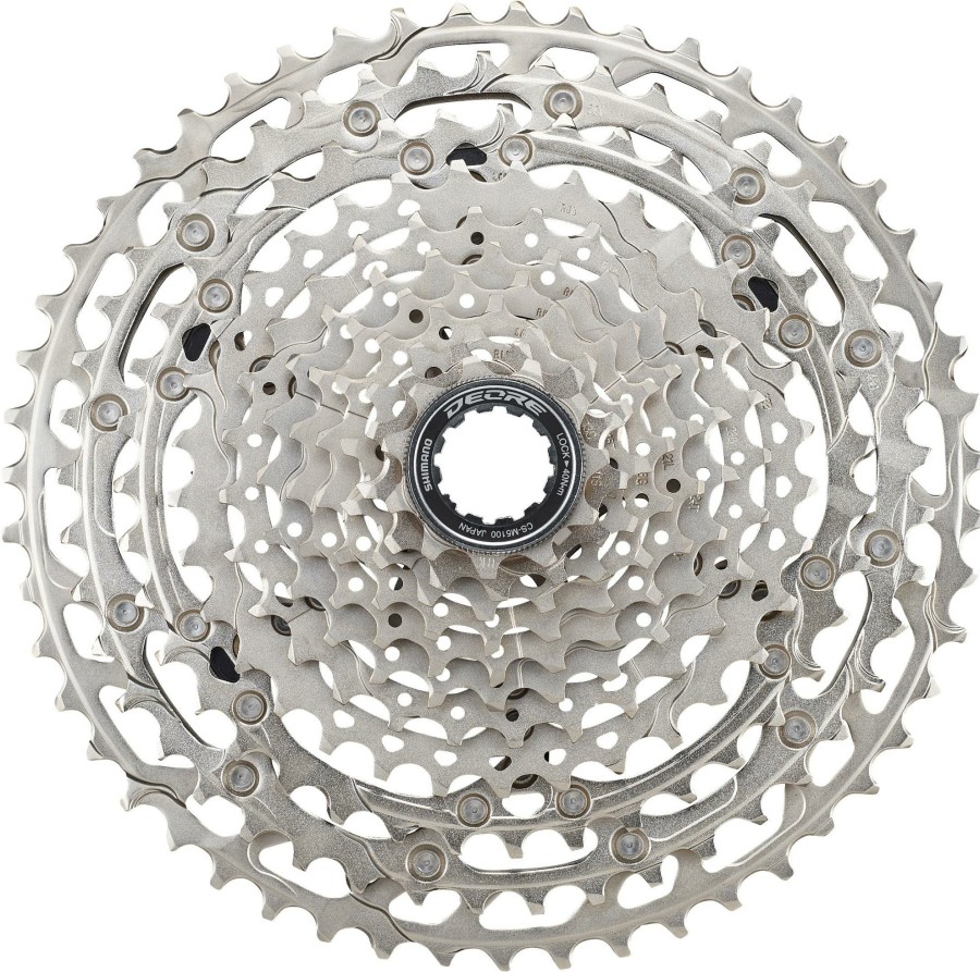 Bike Parts Shimano Cassettes | Shimano M5100 Deore 11 Speed Cassette Silver