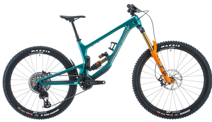 Bikes Nukeproof Full Suspension Mountain Bikes | Nukeproof Giga 297 Factory Carbon Bike (X0 Trans) Petrol Green