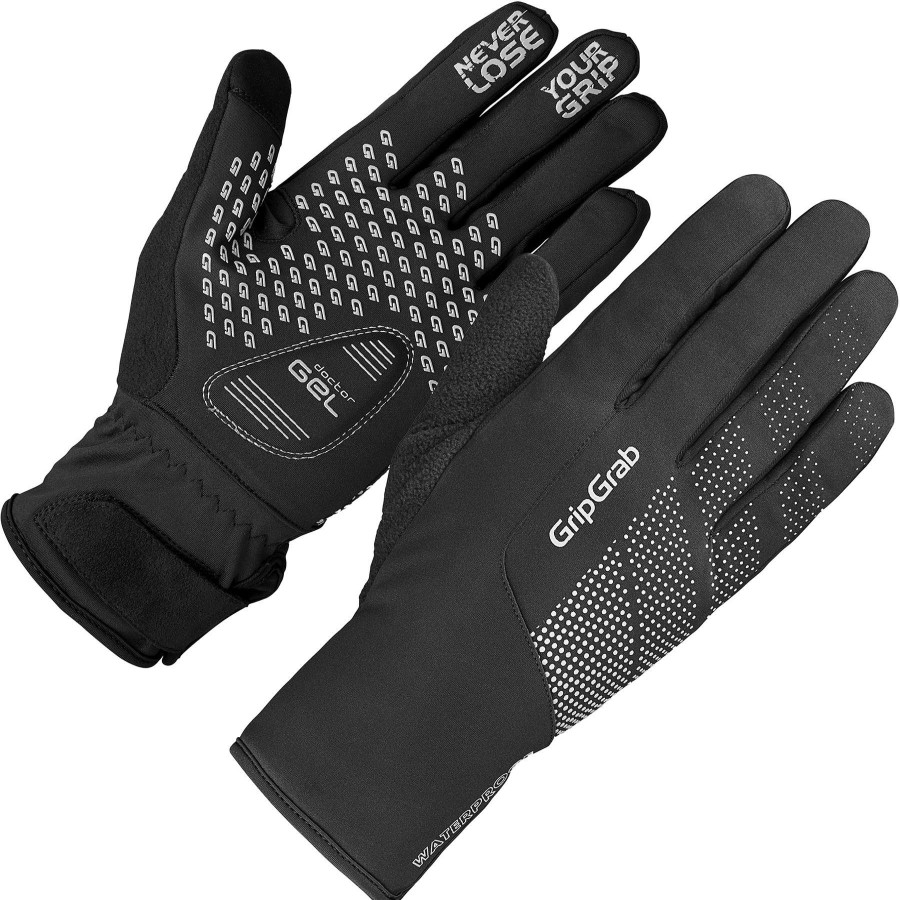 Helmets & Protection GripGrab Gloves | Gripgrab Ride Waterproof Winter Glove Black