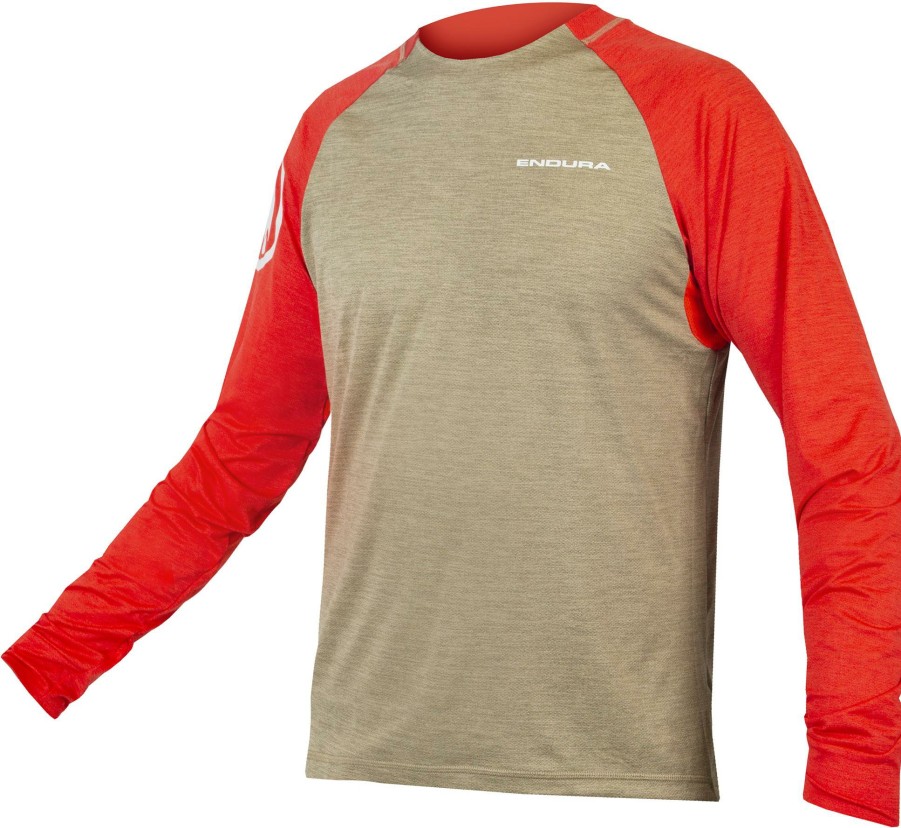 Clothing Endura Long Sleeve Jerseys | Endura Singletrack Ls Mtb Jersey Pewter Grey