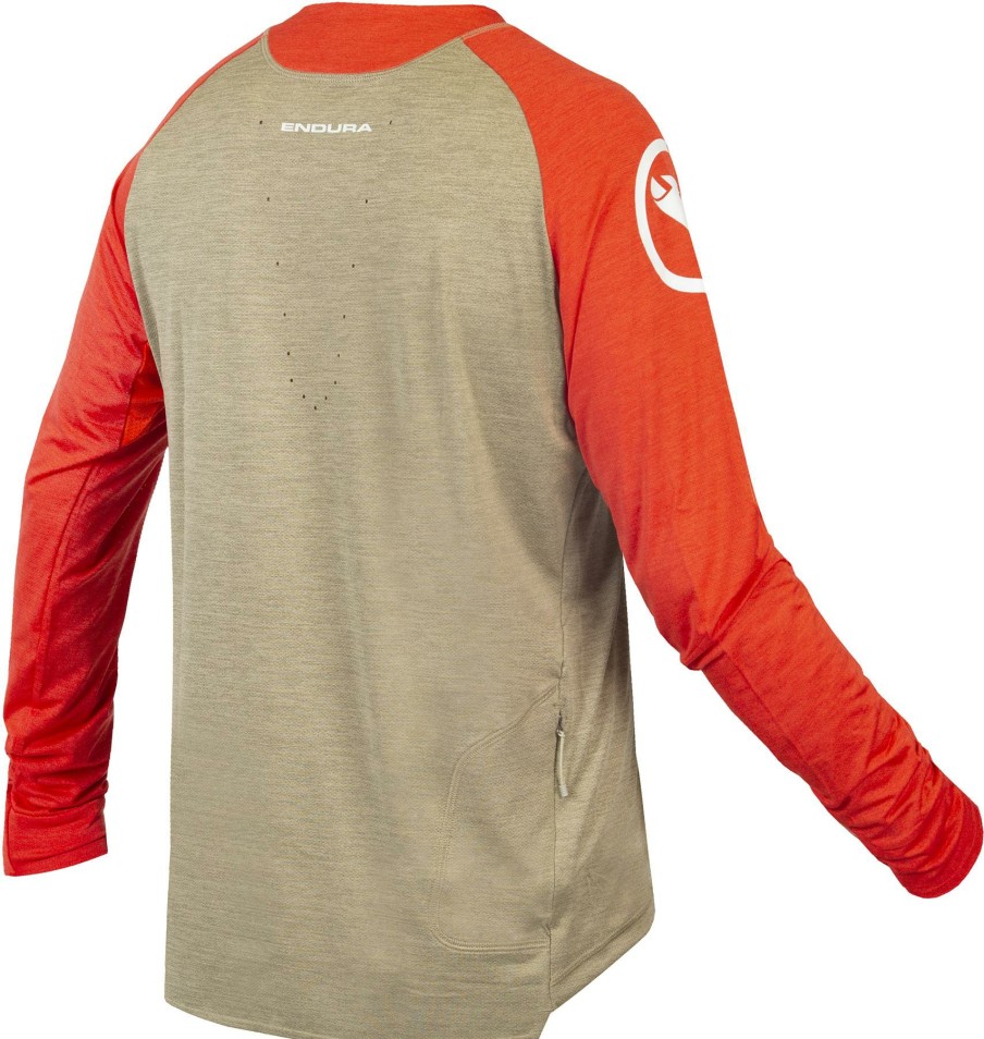 Clothing Endura Long Sleeve Jerseys | Endura Singletrack Ls Mtb Jersey Pewter Grey