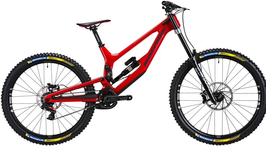 Bikes Nukeproof Full Suspension Mountain Bikes | Nukeproof Dissent 297 Rs Carbon Mountain Bike (X01 Dh) Racing Red