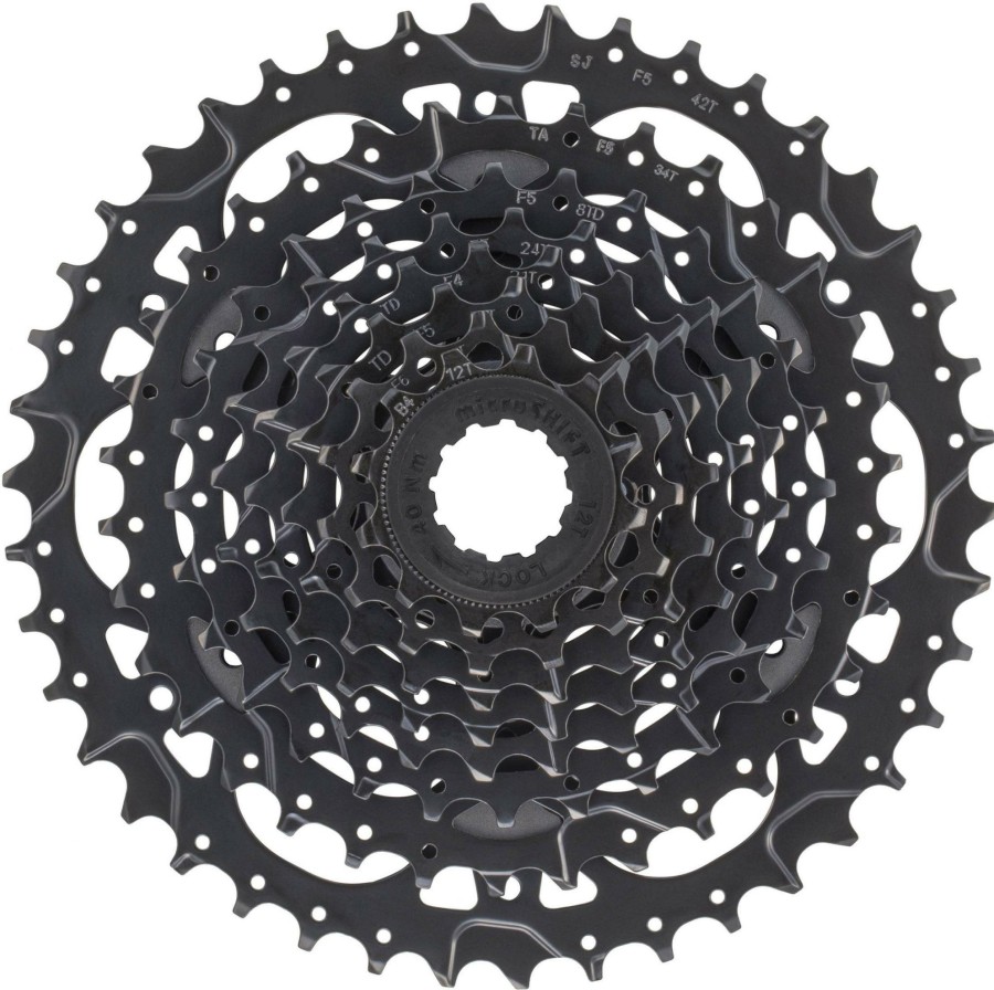 Bike Parts microSHIFT Cassettes | Microshift Acolyte H083 8 Speed Mtb Cassette Black