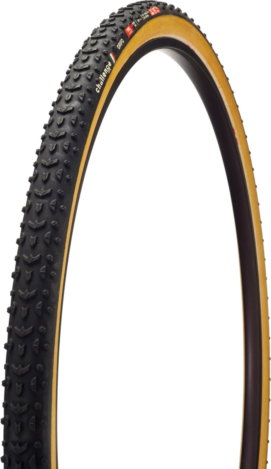 Wheels & Tyres Challenge | Challenge Grifo Open Pro Cyclocross Bike Tyre Black/Tan Wall