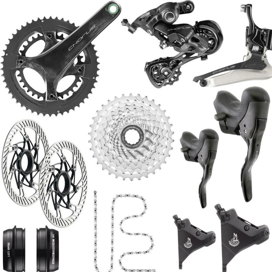 Bike Parts Campagnolo Groupsets | Campagnolo Chorus 12 Speed Disc Groupset Black