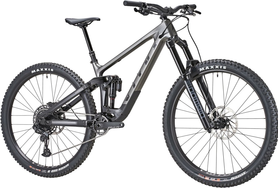 Bikes Vitus Full Suspension Mountain Bikes | Vitus Sommet 290 Cr Mountain Bike Space Silver/Black