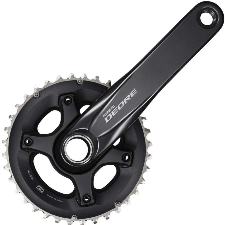 Bike Parts Shimano Chainsets & Cranksets | Shimano Deore M6000 10Sp Mtb Double Chainset Black