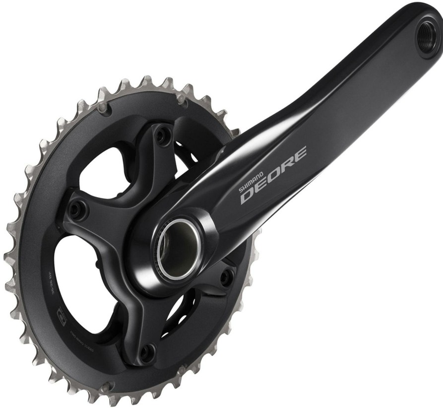 Bike Parts Shimano Chainsets & Cranksets | Shimano Deore M6000 10Sp Mtb Double Chainset Black