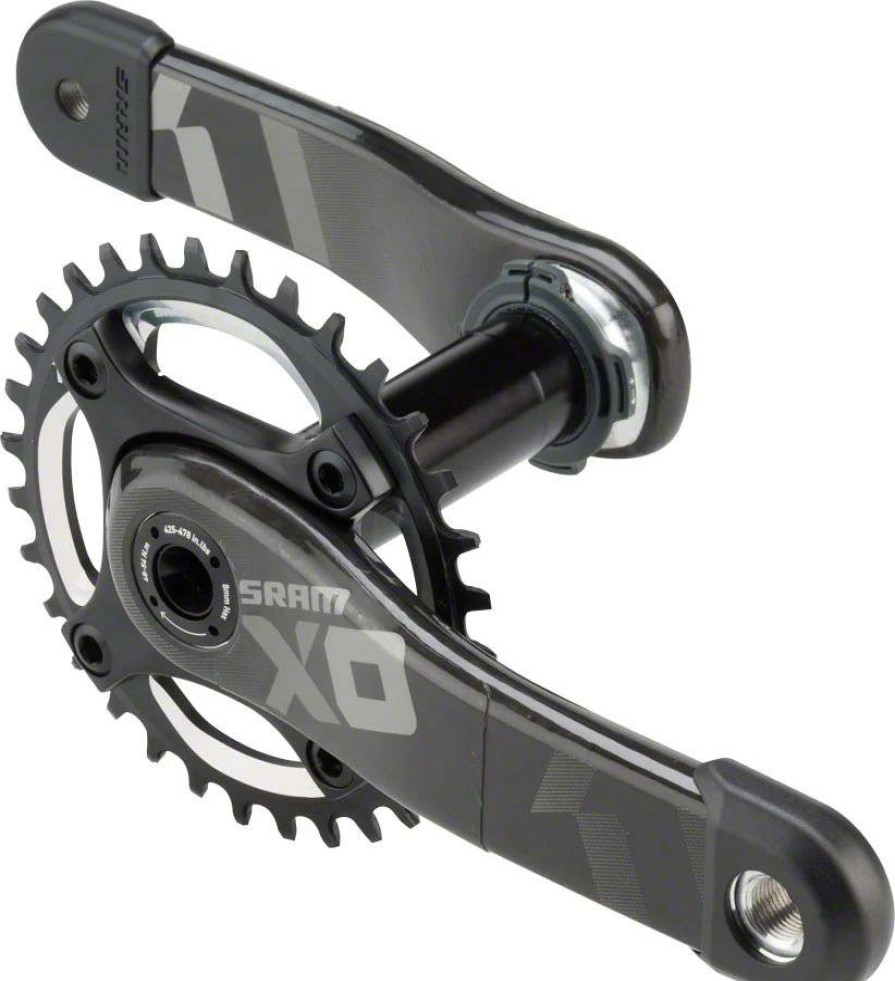 Bike Parts SRAM Chainsets & Cranksets | Sram X01 Dh X-Sync Carbon Chainset (24Mm) Black